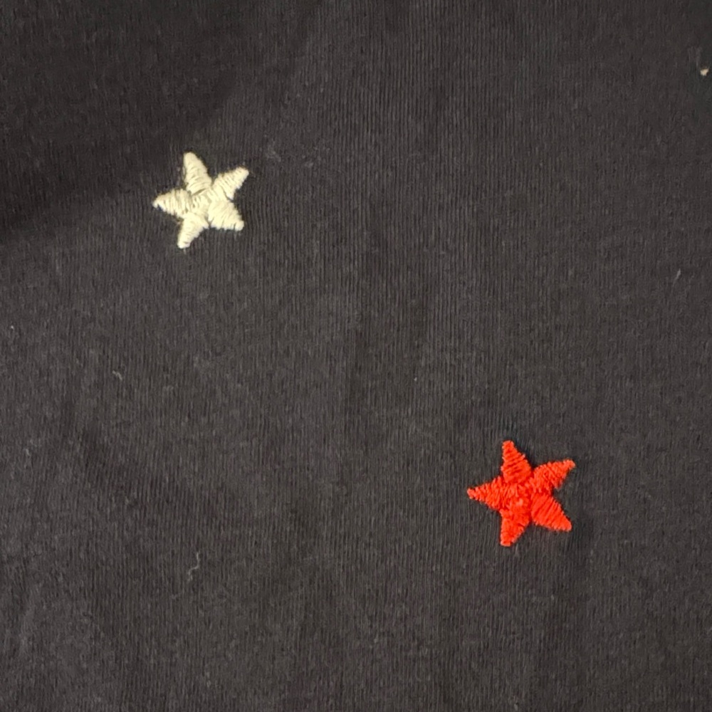 For the Republic Patriotic V-neck Short Sleeve Tee Embroidered Stars USA America - Picture 6 of 7